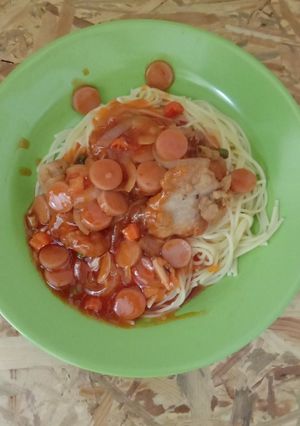 Foto resep Spaghetti ChiCken Saussage