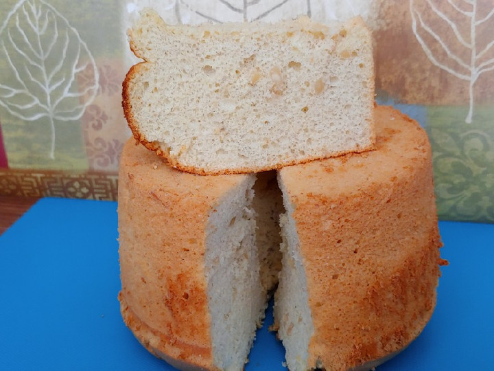 Standar Bagaimana cara bikin Banana Chiffon Cake with Slivered Almond  menggugah selera