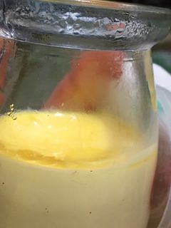 Hình của món Flan sữa cho bé.