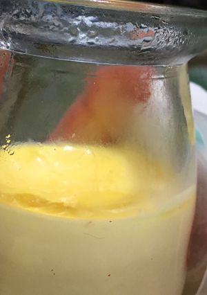 Hình của món Flan sữa cho bé.