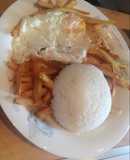 Papas Fritas con Huevo