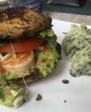 Sándwich Portobello de camarón