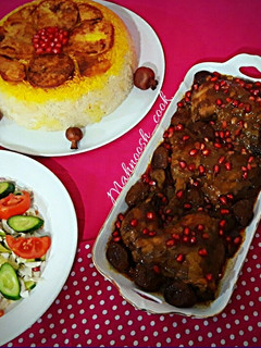 عکسی از دستور خورشت مرغ ناردونی