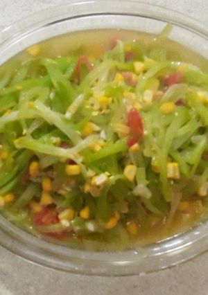 Foto resep Oseng labu hijau jagung manis