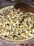 Ensalada de champiñones crudos