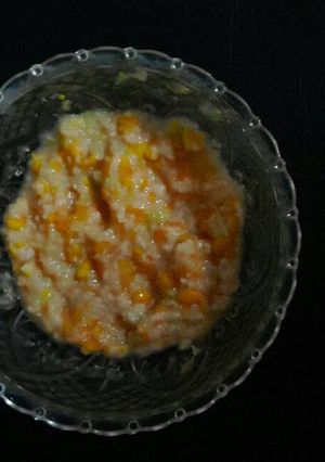 Foto resep MPASI-bubur rewoja (rebon wortel jagung) 8M