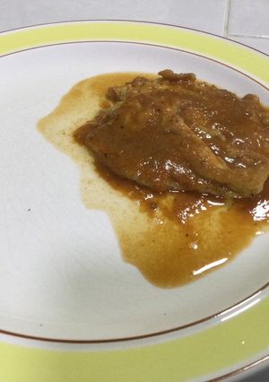 Una foto de Tortitas de tepejilote en salsa roja