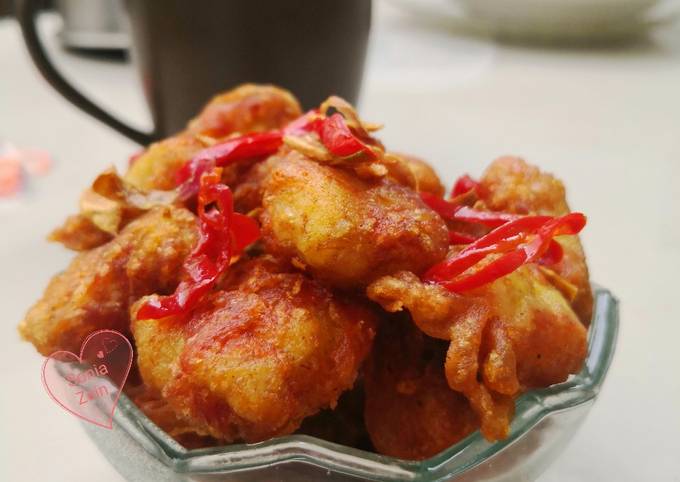 Ayam Popcorn Goreng Bawang