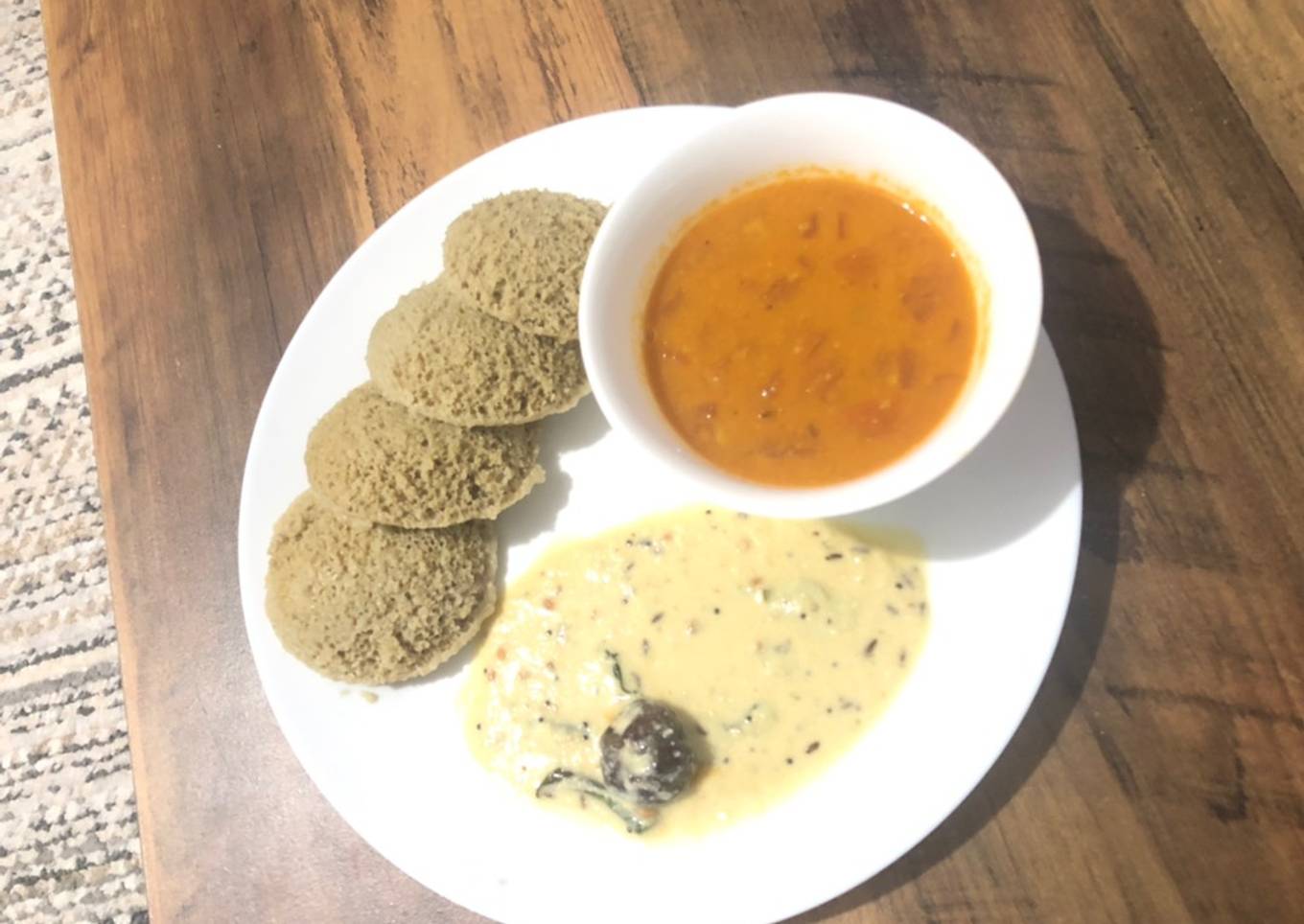 Millet Idli (Steamed savoury millet cake)