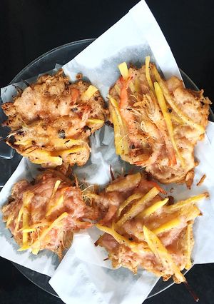 Hình của món Bánh khoai lang tôm.
