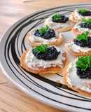 Blini (Bánh Xèo Nga) Trứng Tôm Muối