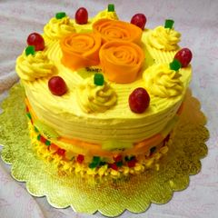 A picture of Mango Mastani Cake.