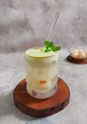 Foto resep Lychee Matcha Cloud