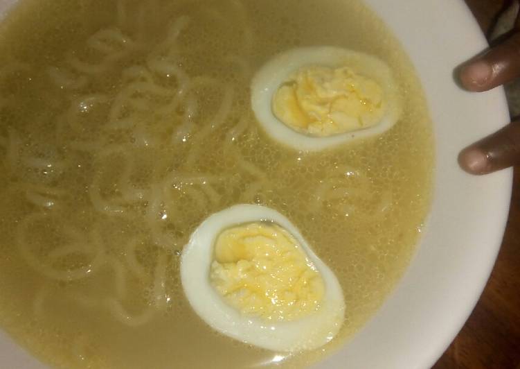 Recipe of Speedy Chicken noodle soup with egg