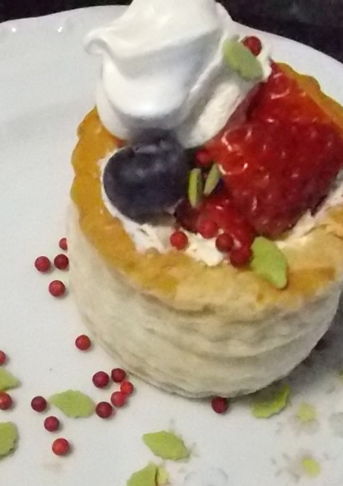 Una foto de Volovanes de frutos rojos