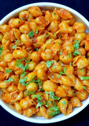 A picture of Simple masala pasta for kids.