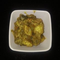 Potato brinjal curry (aloo baingan) recipe A picture of Potato brinjal curry (aloo baingan) recipe.
