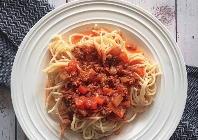 cara masak spaghetti bolognese