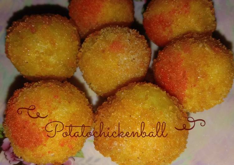 Resep Potato chicken ball nugget | Cara Membuat Potato chicken ball nugget Yang Mudah Dan Praktis