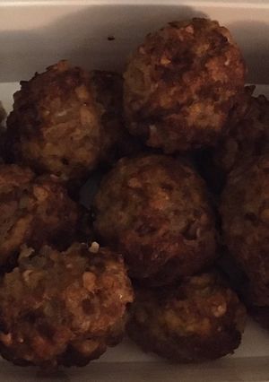 Csicseriborsós fasírt recept fotója