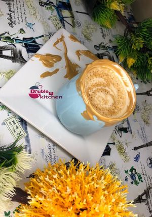 A picture of Home made cuppucino.