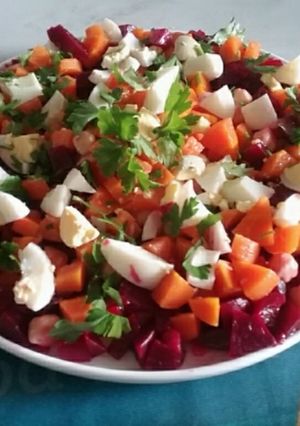 Une photo de Salade composée aux betteraves