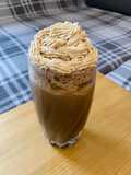 Mocha Cookie Frozen Coffee with Coffee Whipped Cream