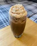 Mocha Cookie Frozen Coffee with Coffee Whipped Cream