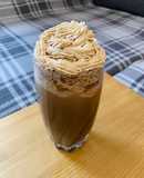 Mocha Cookie Frozen Coffee with Coffee Whipped Cream