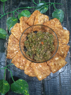 Foto resep Tempe sambal ijo