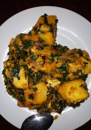 A picture of Yam porridge.