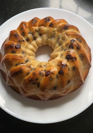 Una foto de Banana bread o bizcocho saludable de plátano)