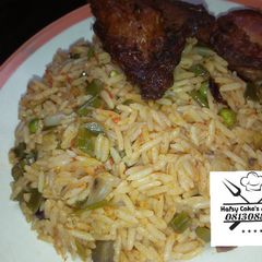 A picture of Jollof Rice.