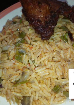 A picture of Jollof Rice.