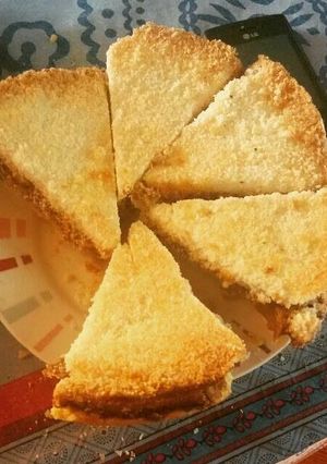 Una foto de Tarta de coco con dulce de leche
