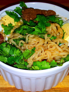 A picture of Mike's 3 Minute Dashi Beef Ramen Noodle Soup.