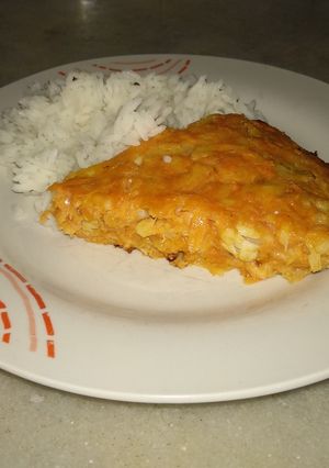 Una foto de Budín de pescado y vegetales
