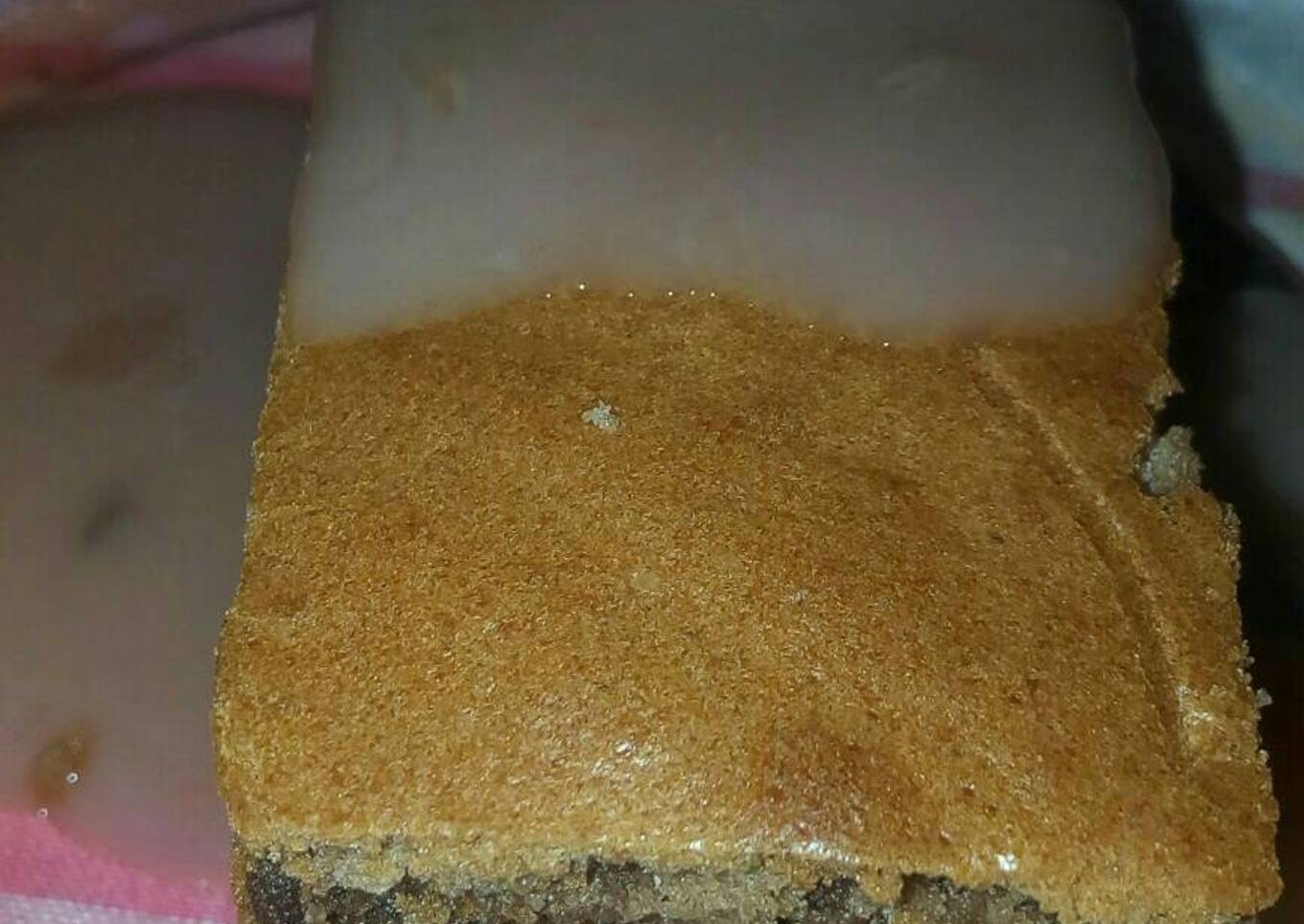 Chocolate cake in chocolate sauce