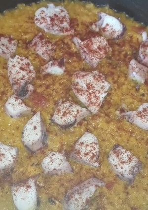 Una foto de Arroz con pulpo