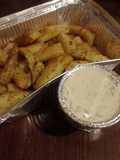 Papas rústicas con mayonesa casera
