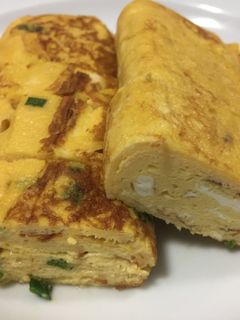 A picture of Japanese Omelet (Egg Roll).