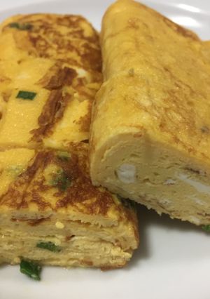 A picture of Japanese Omelet (Egg Roll).