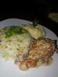 Pollo al champiñón