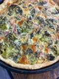 Tarta de brócoli en masa de aceite