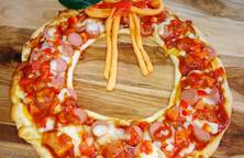 Bánh pizza tạo hình vòng nguyệt quế