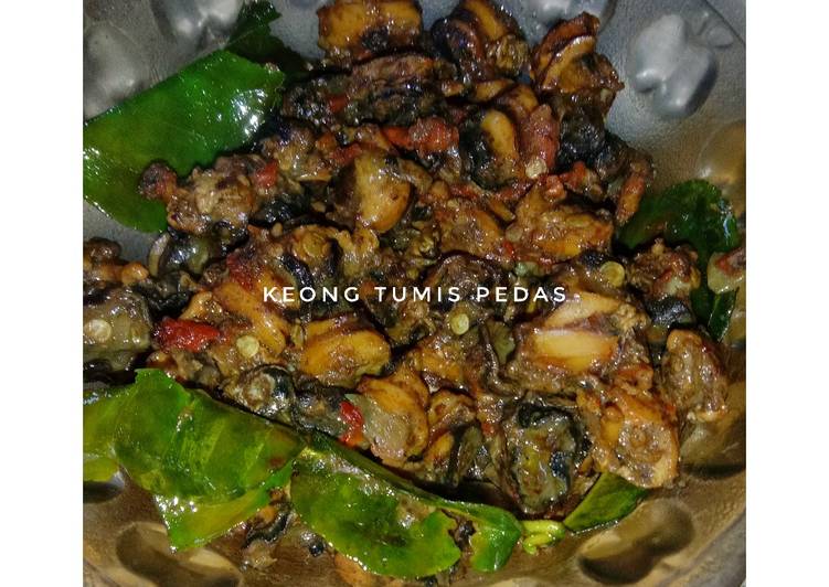 Keong tumis pedas