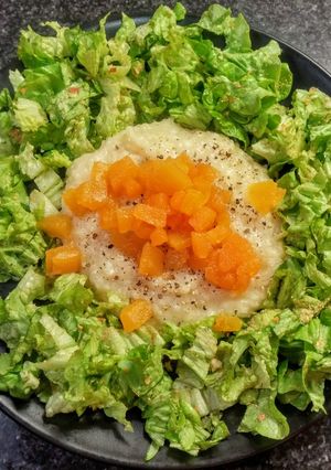 Une photo de Risotto / brunoise de courge (vegan)