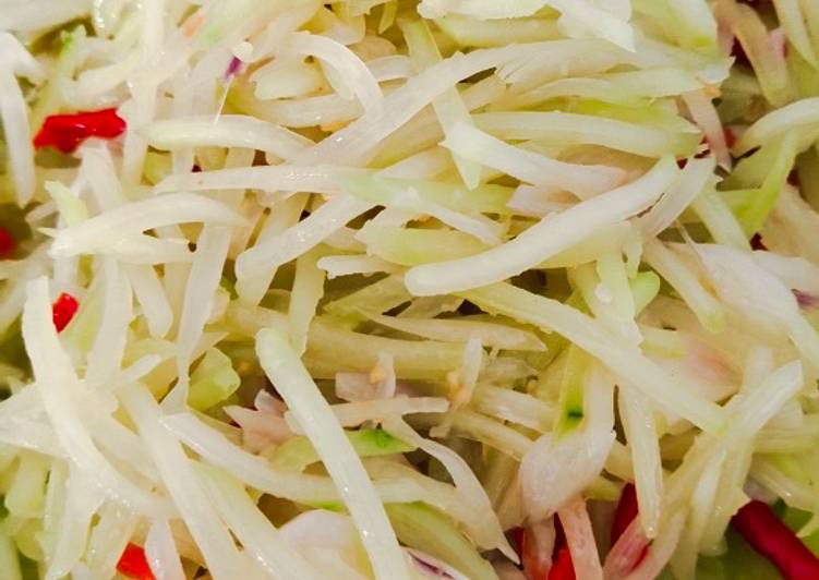 Cara Membuat Tumis Pepaya Muda Yang Renyah