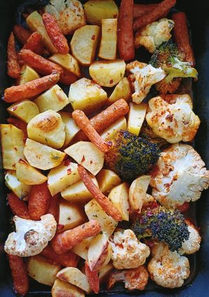 A picture of Baked Cauliflower Broccoli.