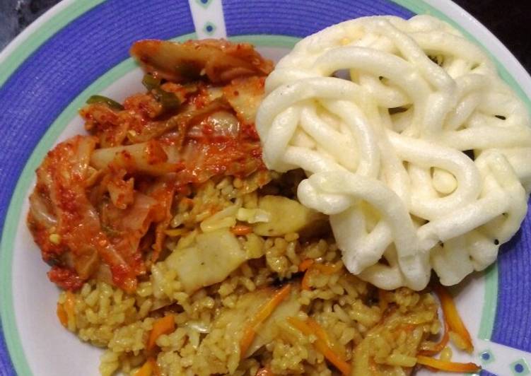 Nasi goreng otak otak ikan